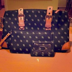 3-piece Dooney & Bourke Leather Signature Set